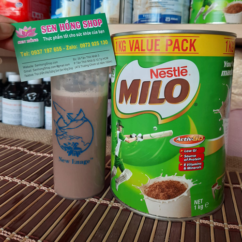 Sữa Bột Nestle Milo Úc Value Pack Lon 1kg