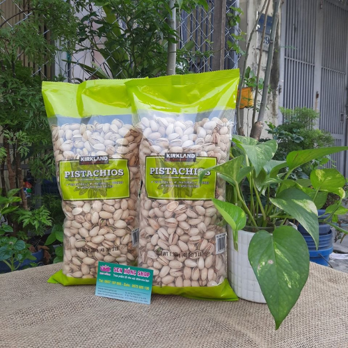 Hạt dẻ cười Kirkland Pistachios 1,36kg của Mỹ 